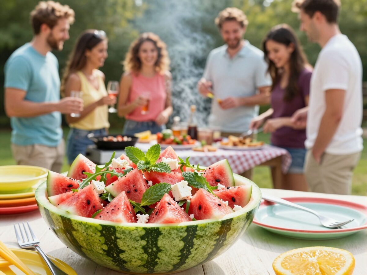 Tökéletes nyári étel: így készíts görögdinnyés salátát, ami feldobja a grillpartit