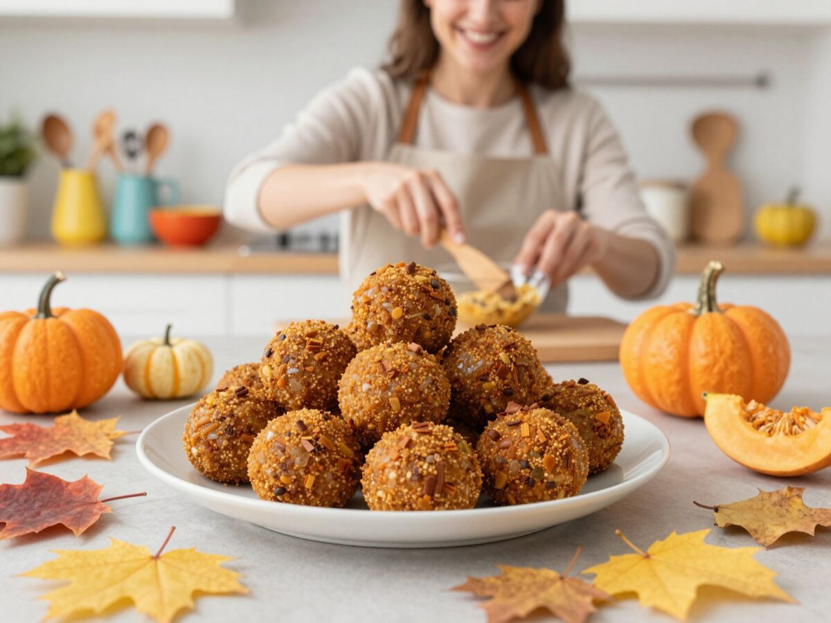 Villámgyors desszert 5 hozzávalóból: sütés nélküli fahéjas sütőtökgolyók