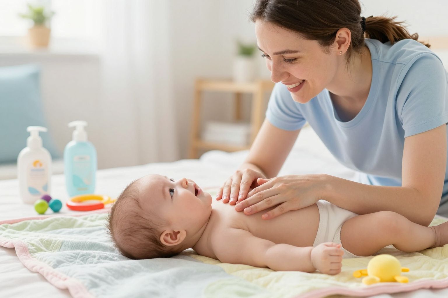 A babamasszázs erősíti a szülő-gyermek kötődést.