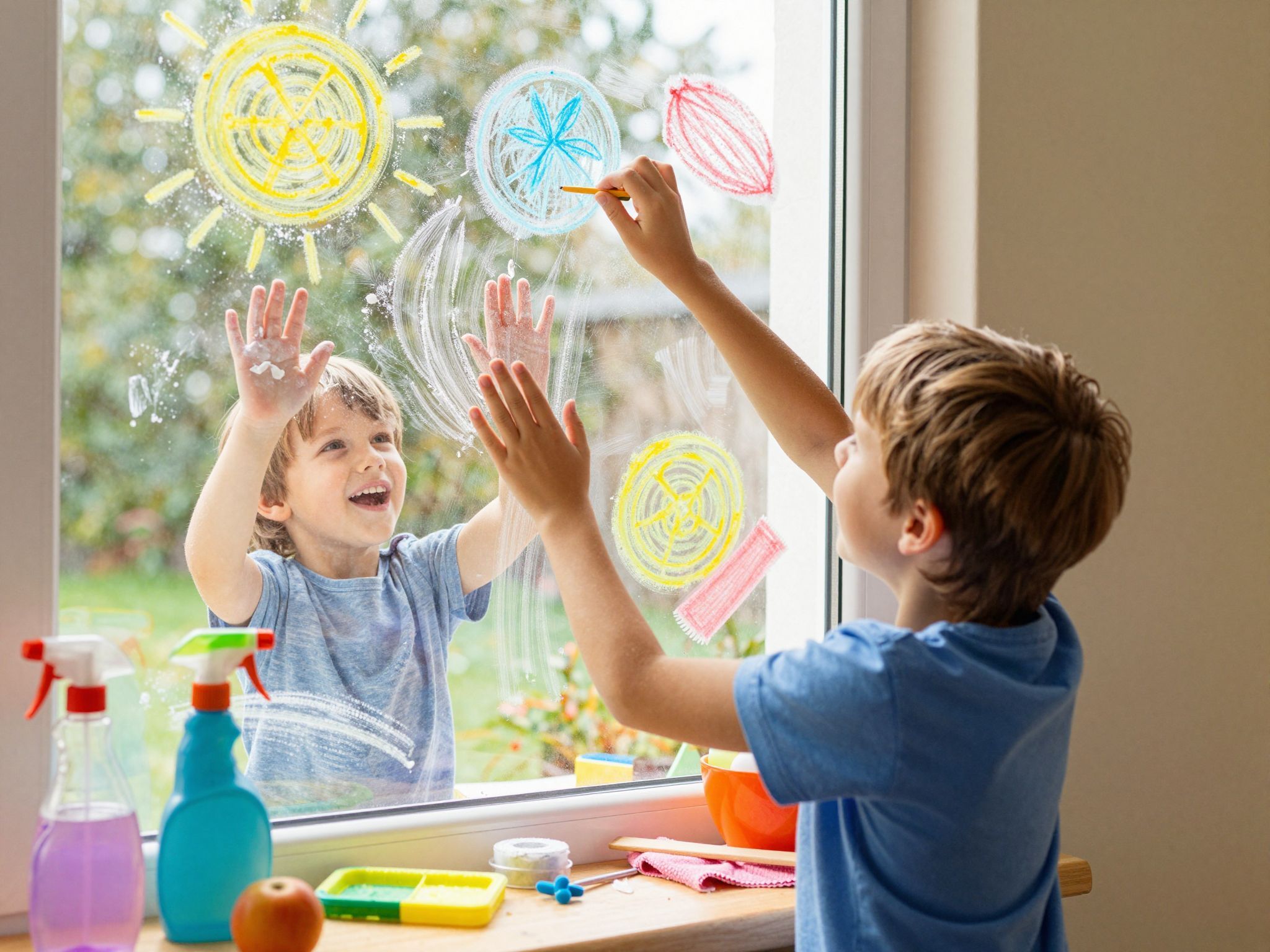 A krétafilc könnyen eltávolítható nedves ronggyal.