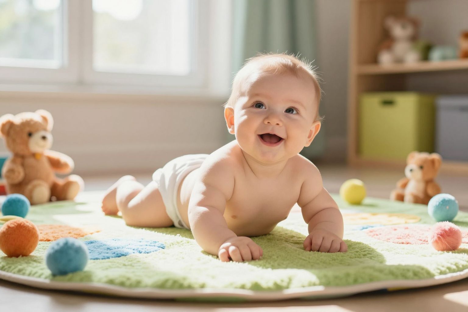 A hasaltatás javítja a baba izomzatának fejlődését.