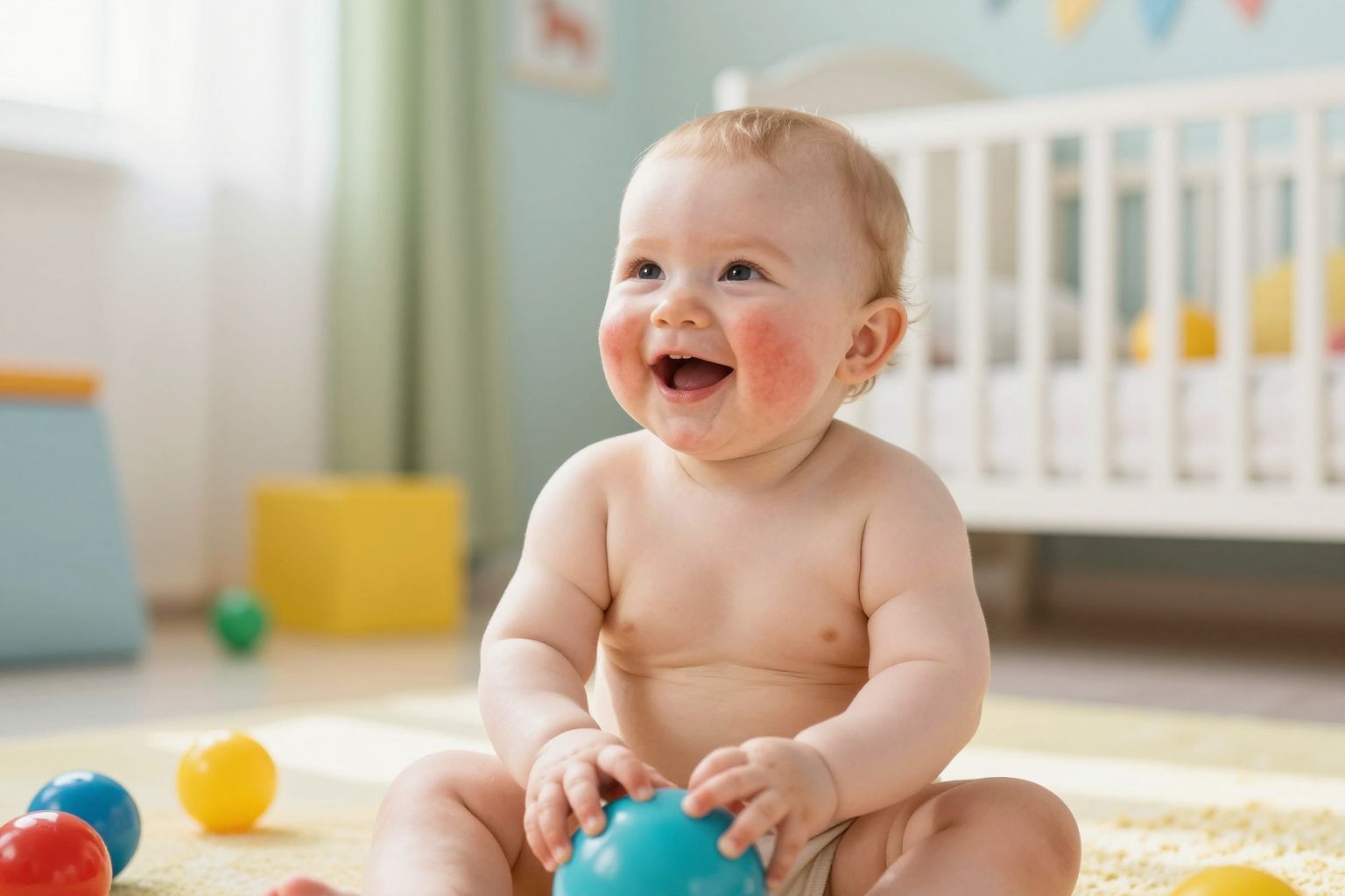 A kiütések hirtelen megjelenése a láz után szokásos.