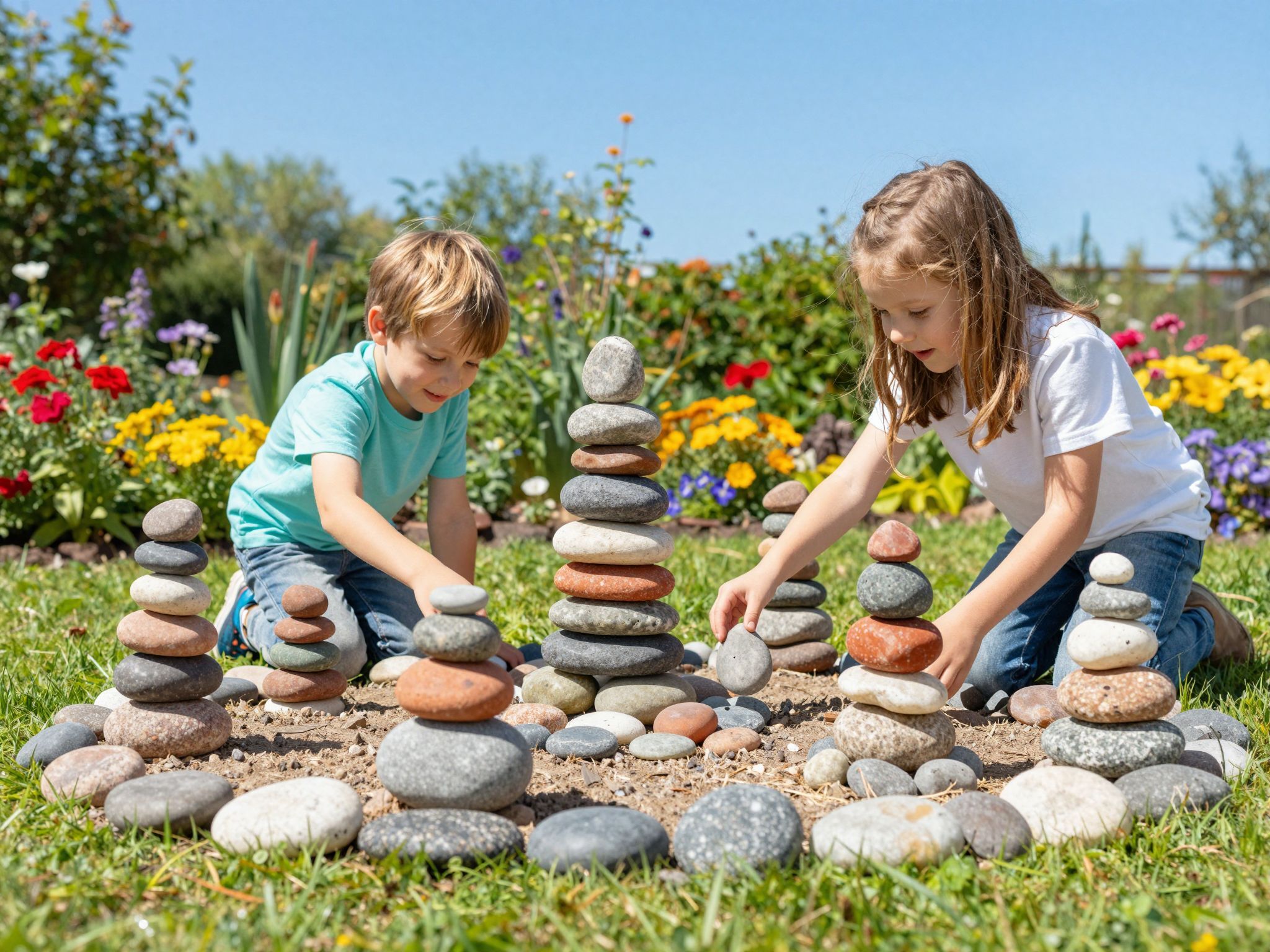 A kövek meséket mesélnek, teret adva a képzeletnek.