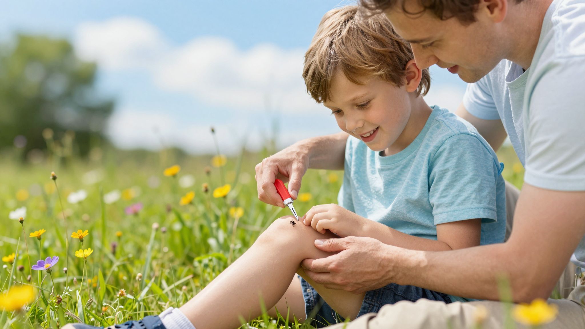 A kullancsot csipesz segítségével, óvatosan kell eltávolítani.