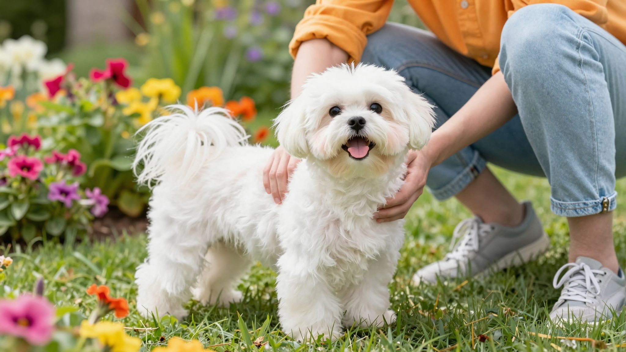 A máltai selyemkutya híres a hosszú életéről és szépségéről.