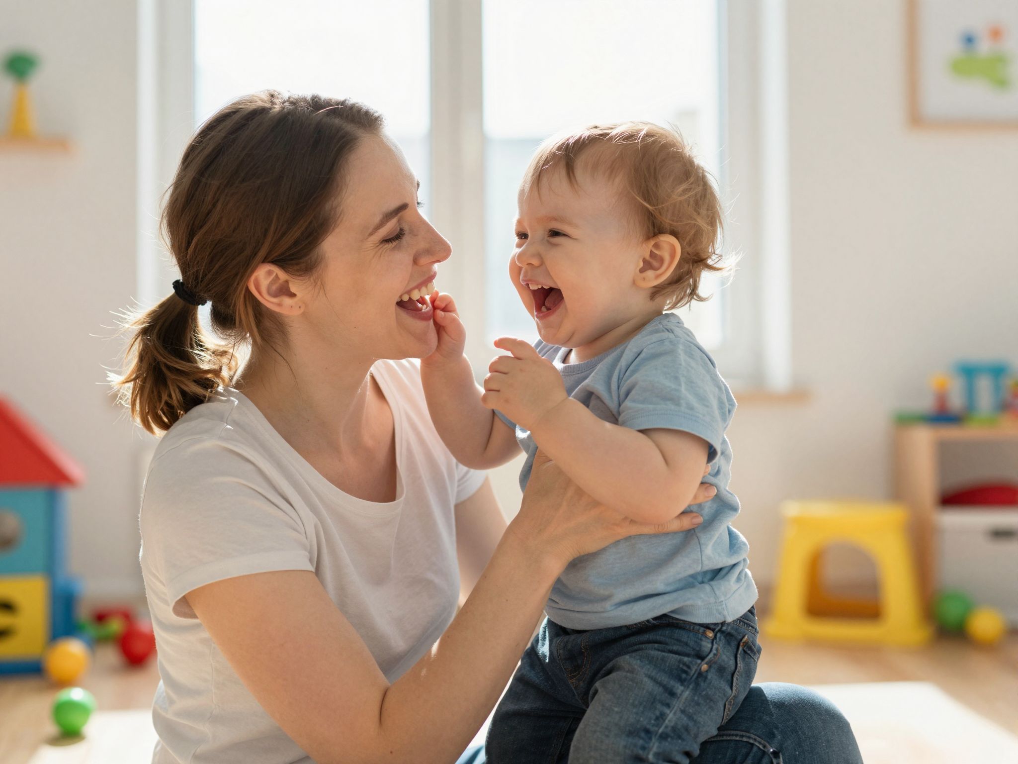 A nevetés erősíti a szülő-gyermek kapcsolatot.