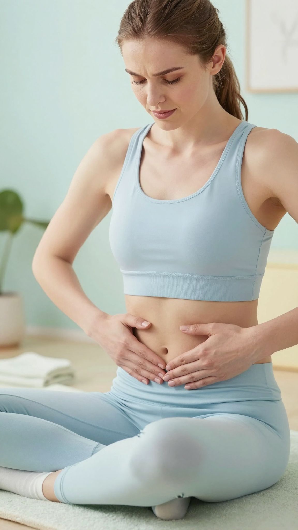 A körkörös simítások javítják a bélmozgást és komfortérzetet.