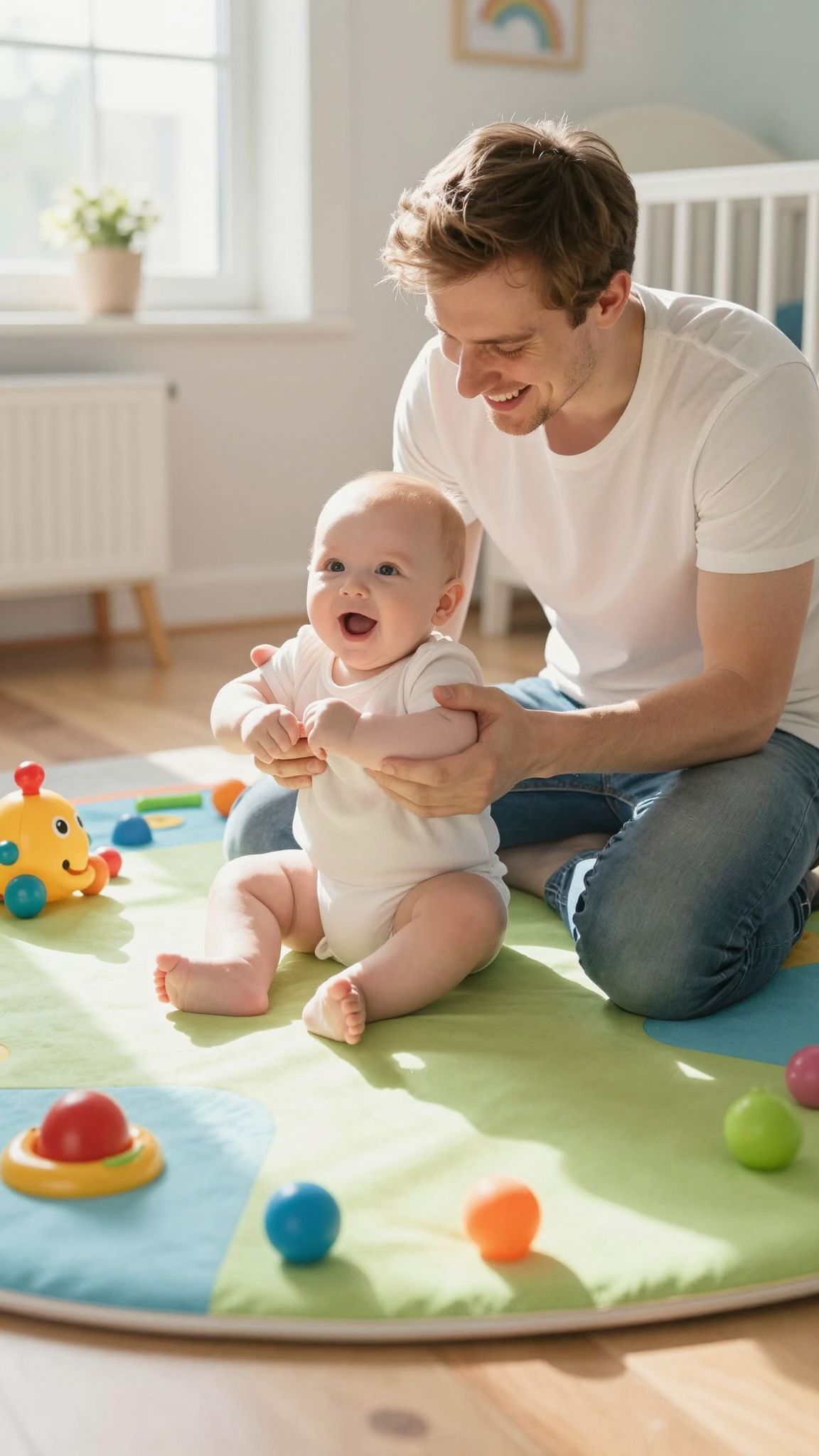 A negyedik hónapban a babák mozgásigénye megnő.