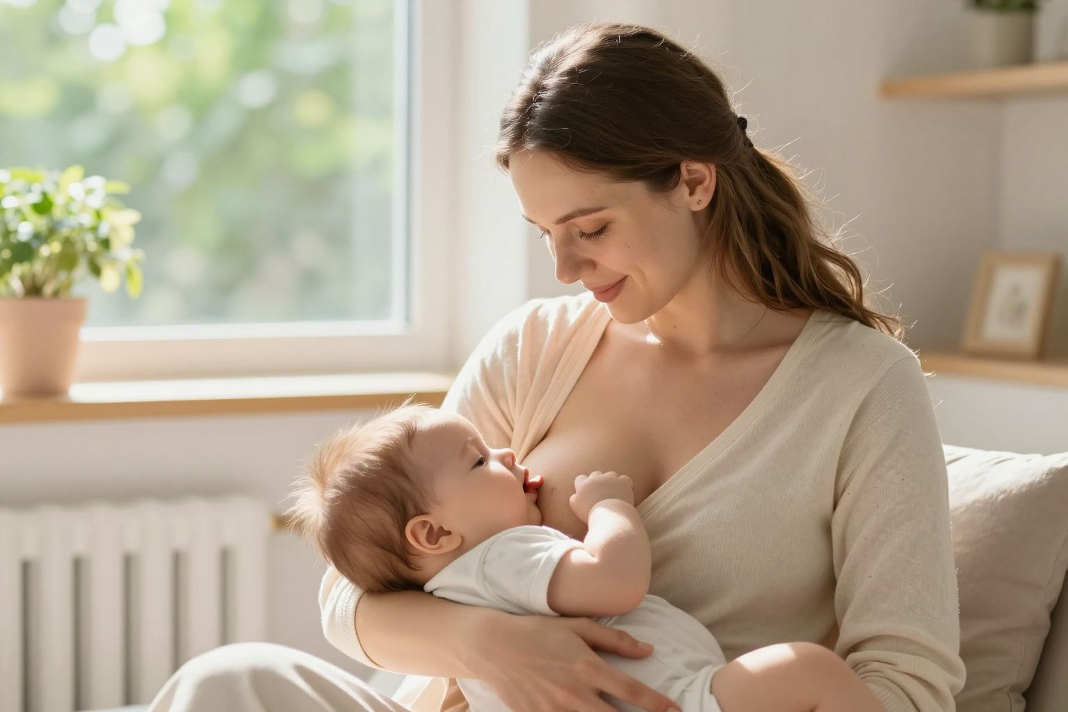 A kötődés erősíti a szoptatás pozitív hatásait.