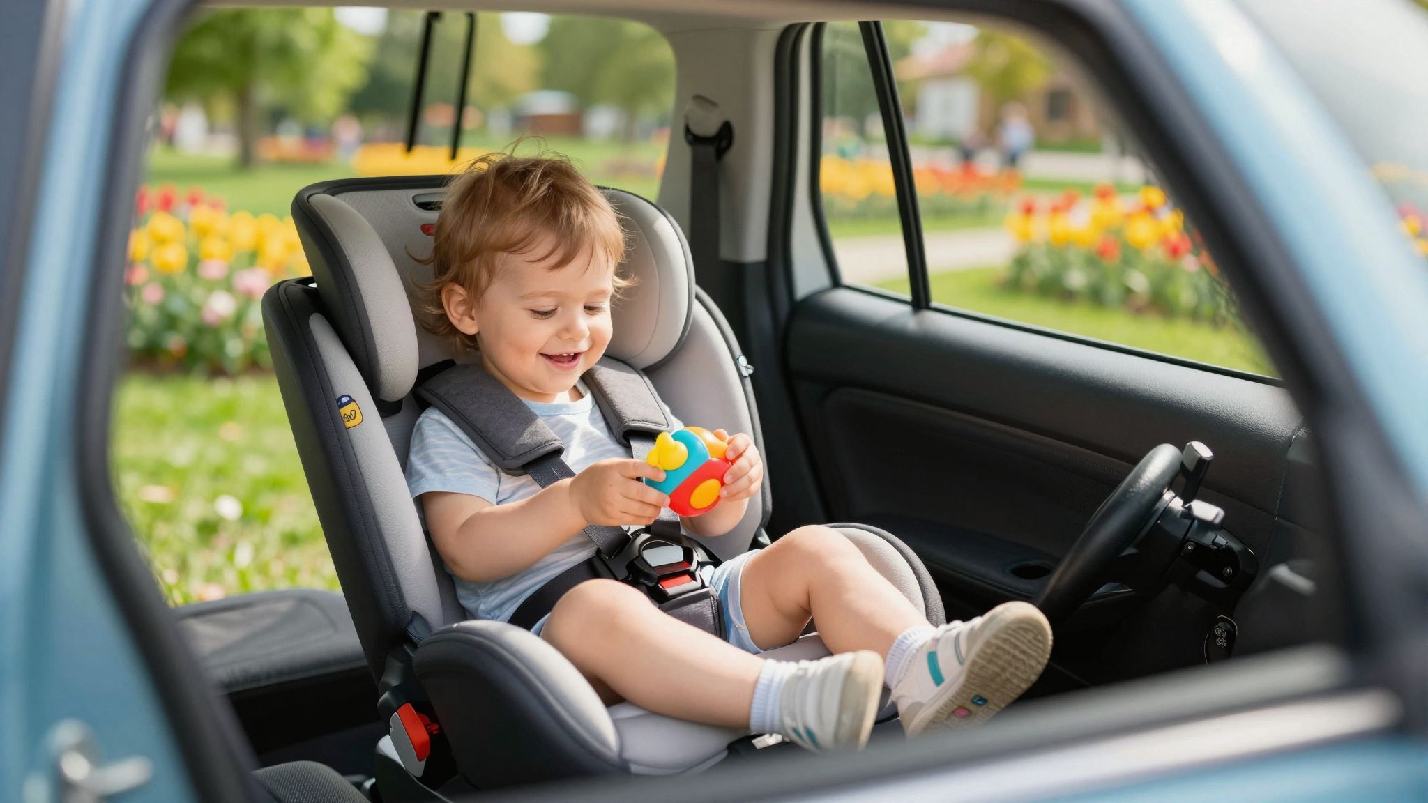 A reboarder ülések jobban védik a totyogók fejét.