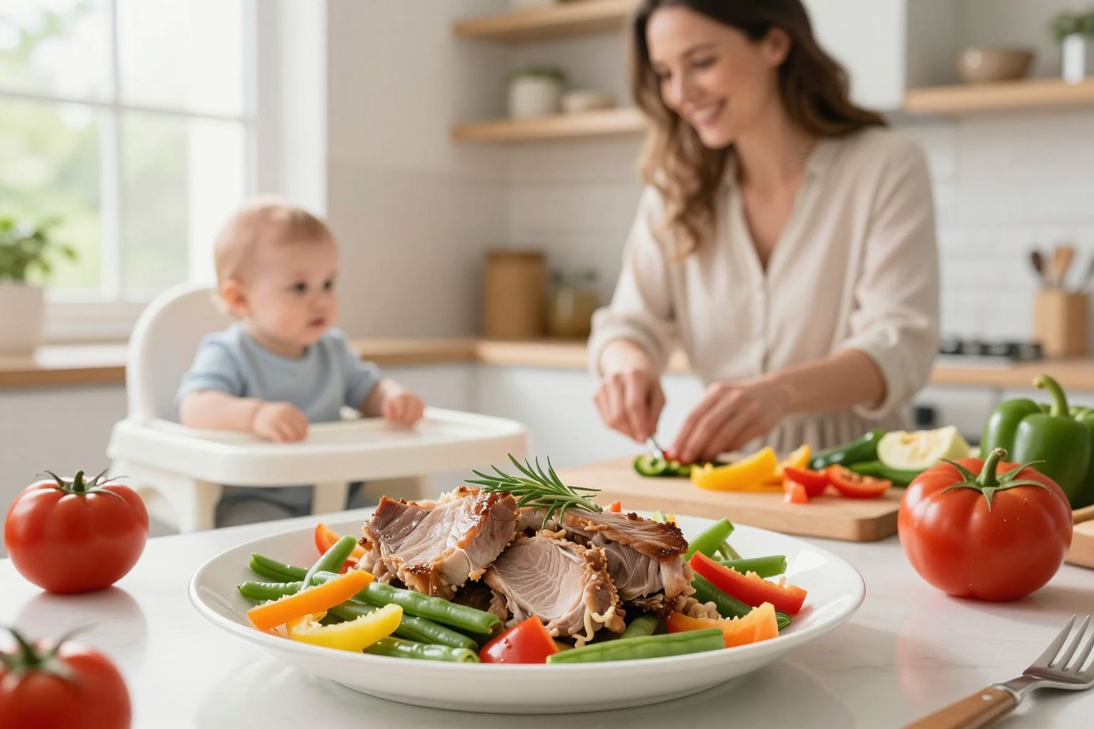 A sertéshús 6 hónapos kortól ajánlott a babáknak.