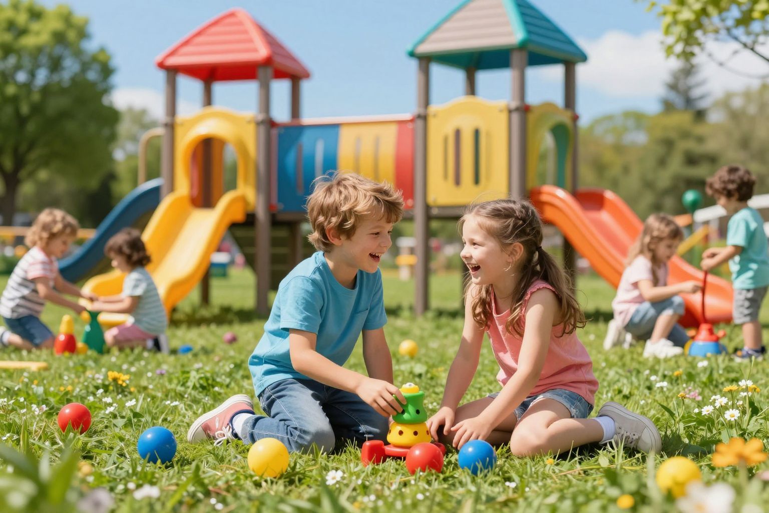 A szabad játék támogatja a gyerekek kreatív fejlődését.