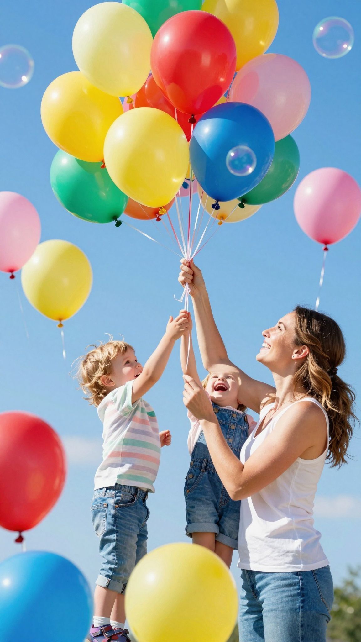 A színes lufik fejlesztik a gyerekek kreativitását és képzeletét.