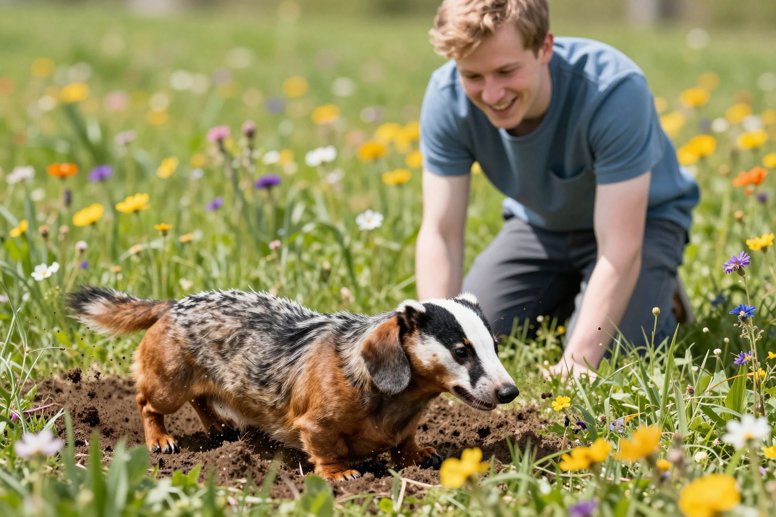 A tacskók legendásan ügyesek föld alatti vadászatban.