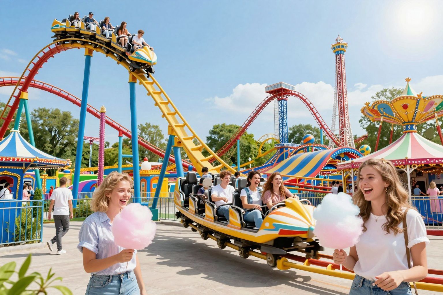 A Vidámparkban a technikai fejlődés új élményeket teremtett.