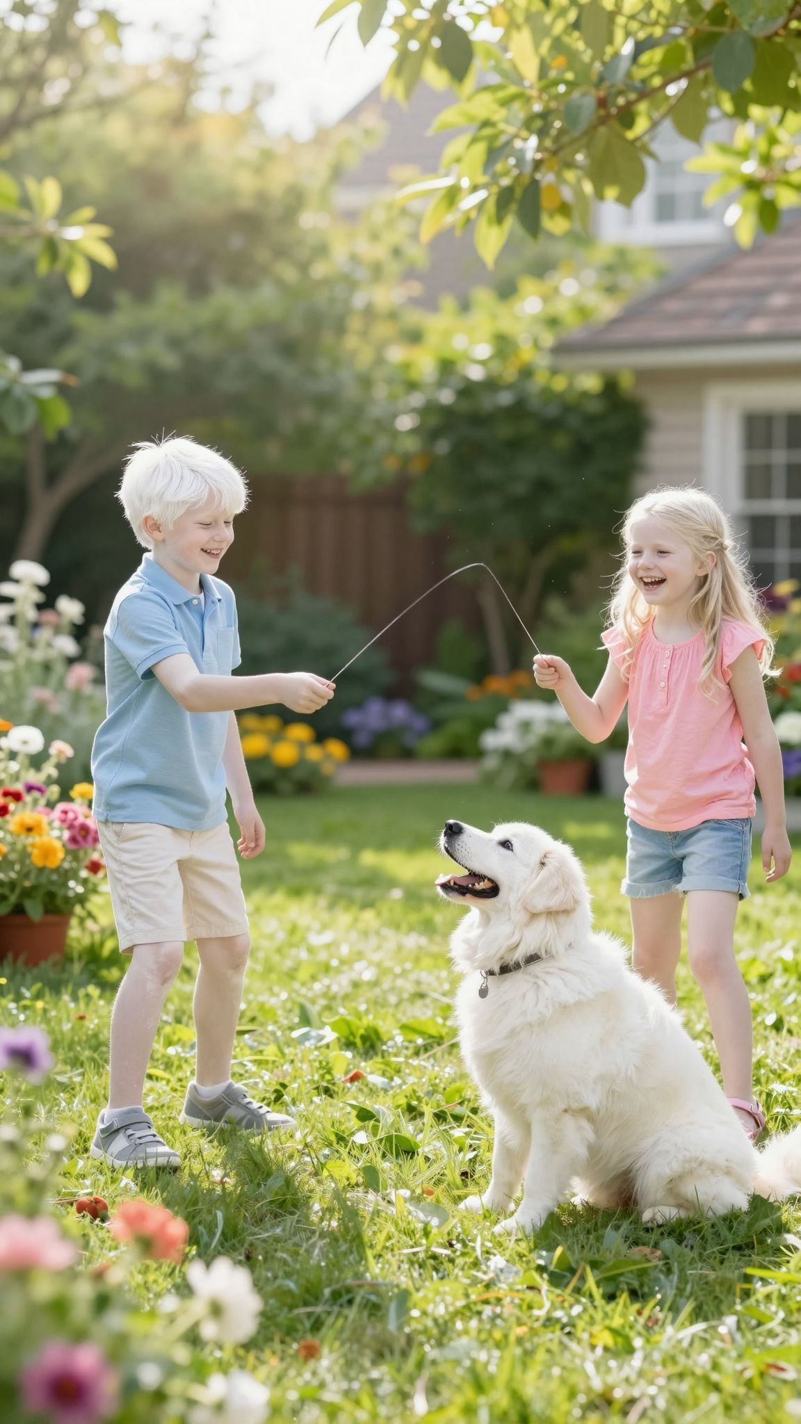 A totyogók mellett fontos a kutya szocializációja.