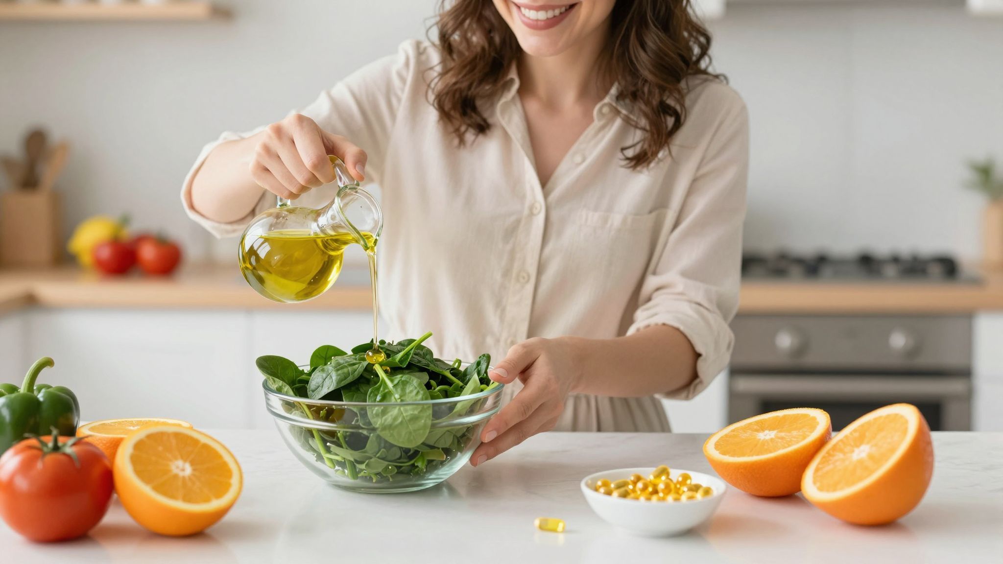 A C-vitamin segíti a vas jobb felszívódását.