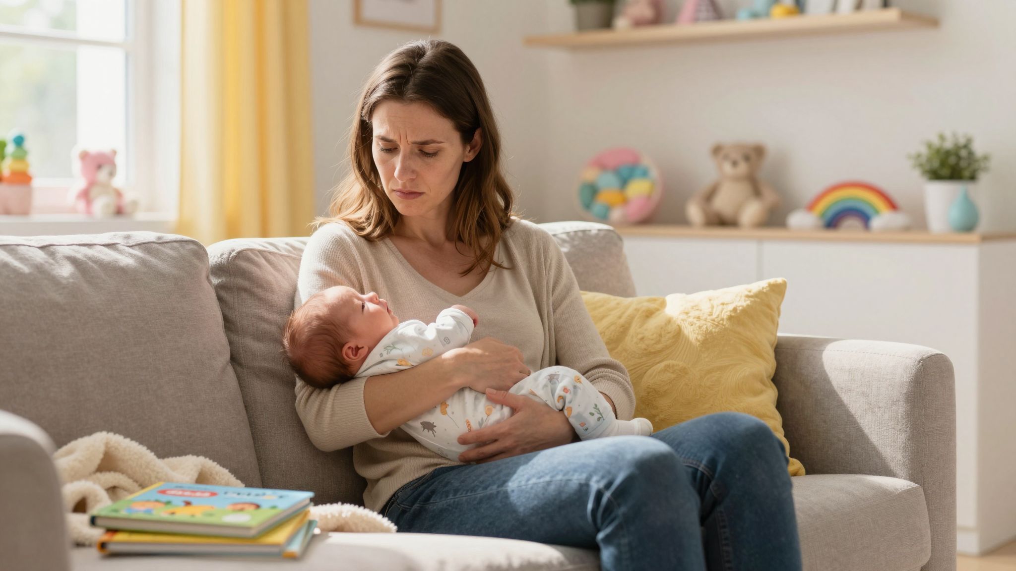 A szülés utáni depresszió gyakori, de kezelhető állapot.