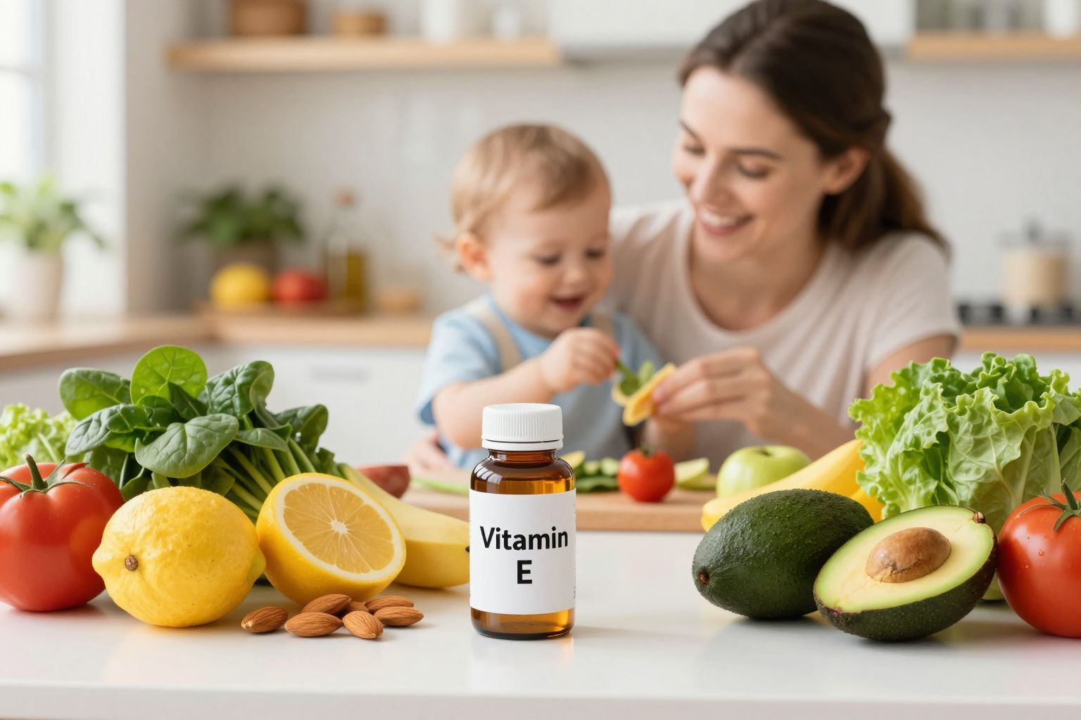 Az E-vitamin erős antioxidáns, védi a sejteket az oxidációtól.