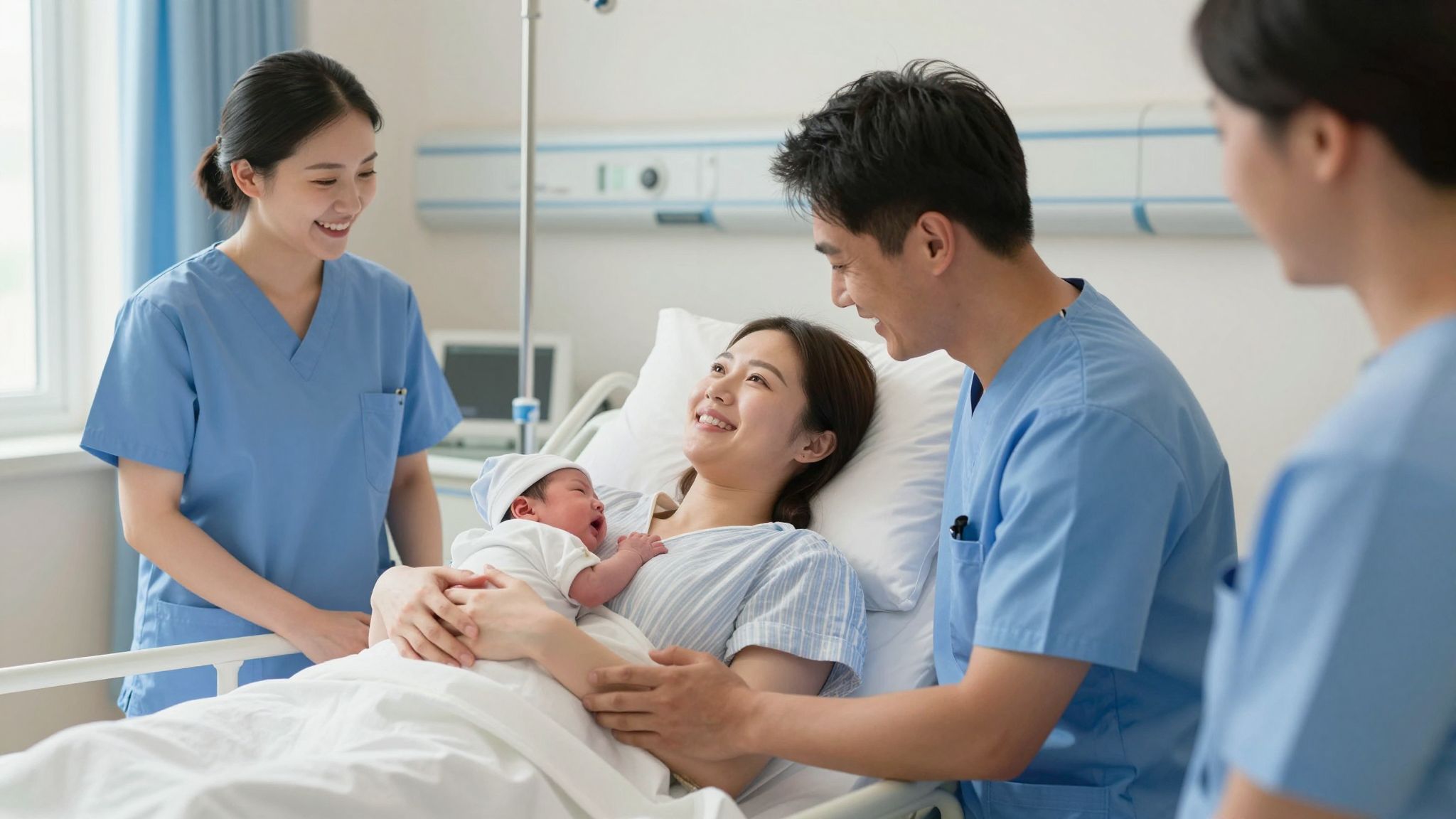 Az első lélegzet egy új élet kezdetét jelenti.