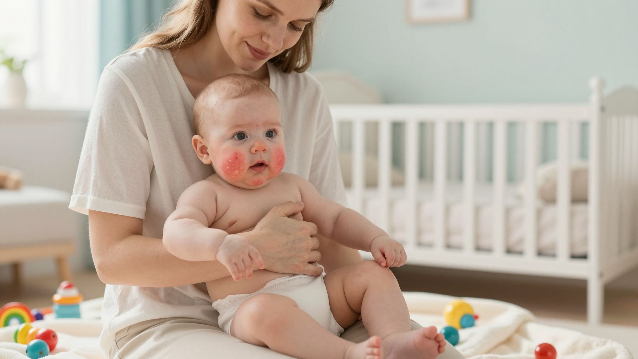 Az étrend befolyásolhatja a babák bőrproblémáit.