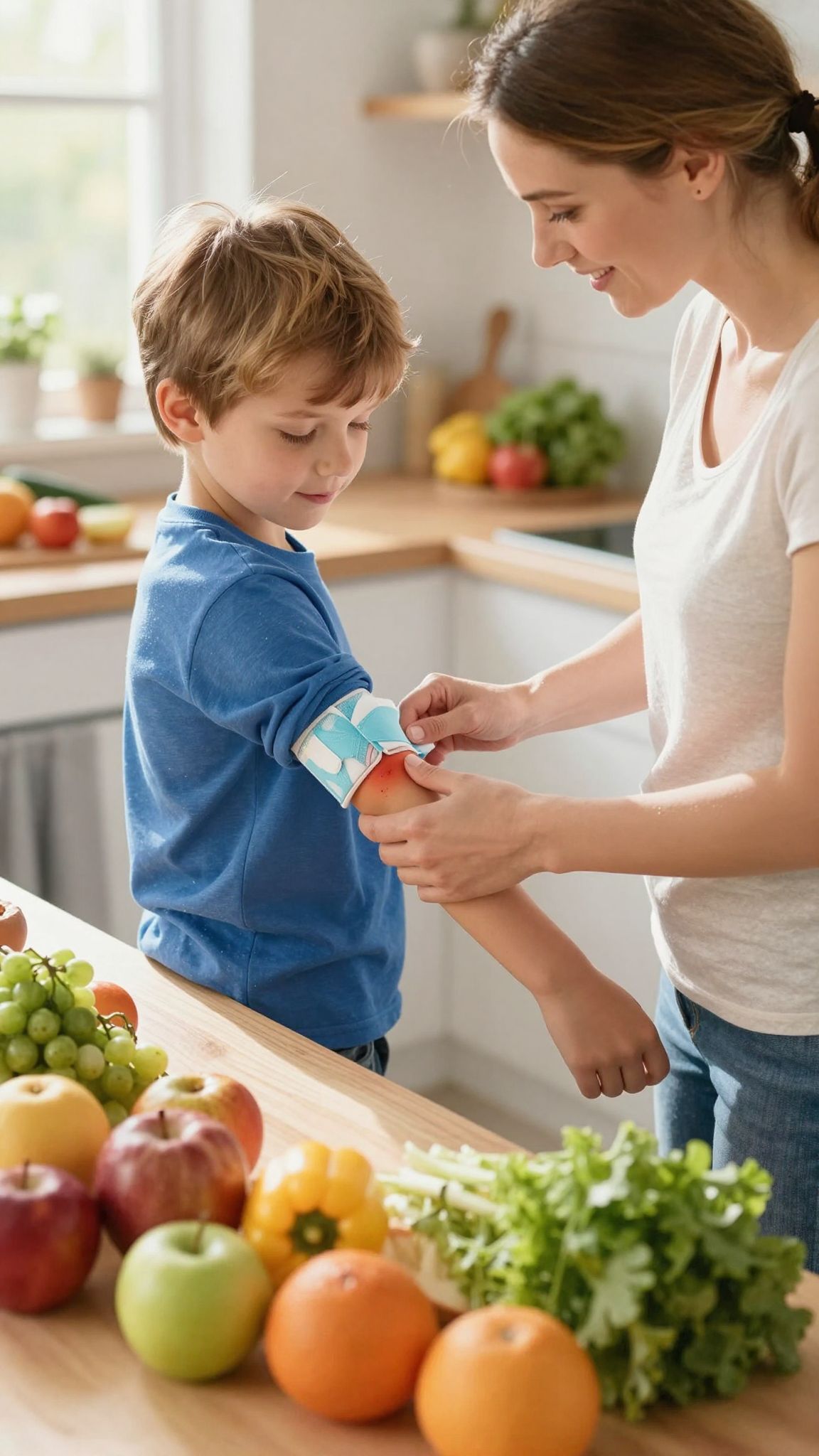 A megfelelő táplálkozás erősíti az immunrendszert a gyógyulásban.