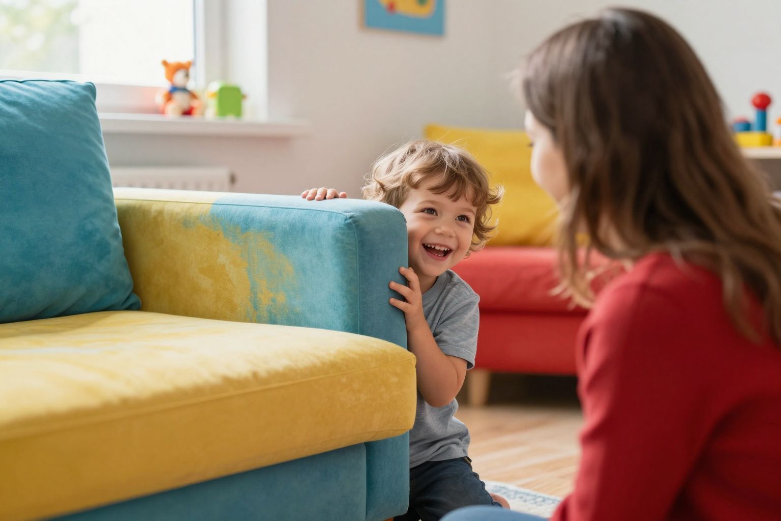 A bújócskázás erősíti a gyerekek örömszerző képességét.