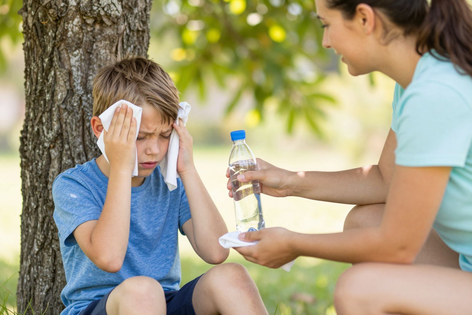 Napszúrás esetén elsősegély: hűvös helyen pihenés szükséges.