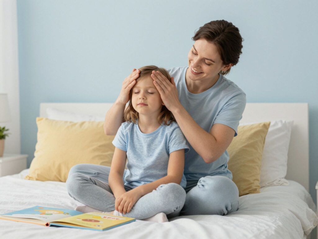 Elalvást segítő mindfulness: Így csendesítsd le a gyermeked elméjét lefekvés előtt