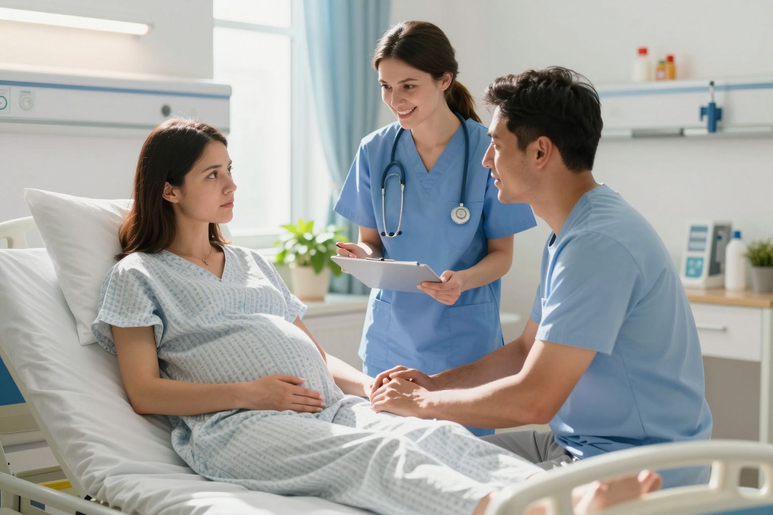 A magzatburok átszúrása előtt fontos a pszichés támogatás.