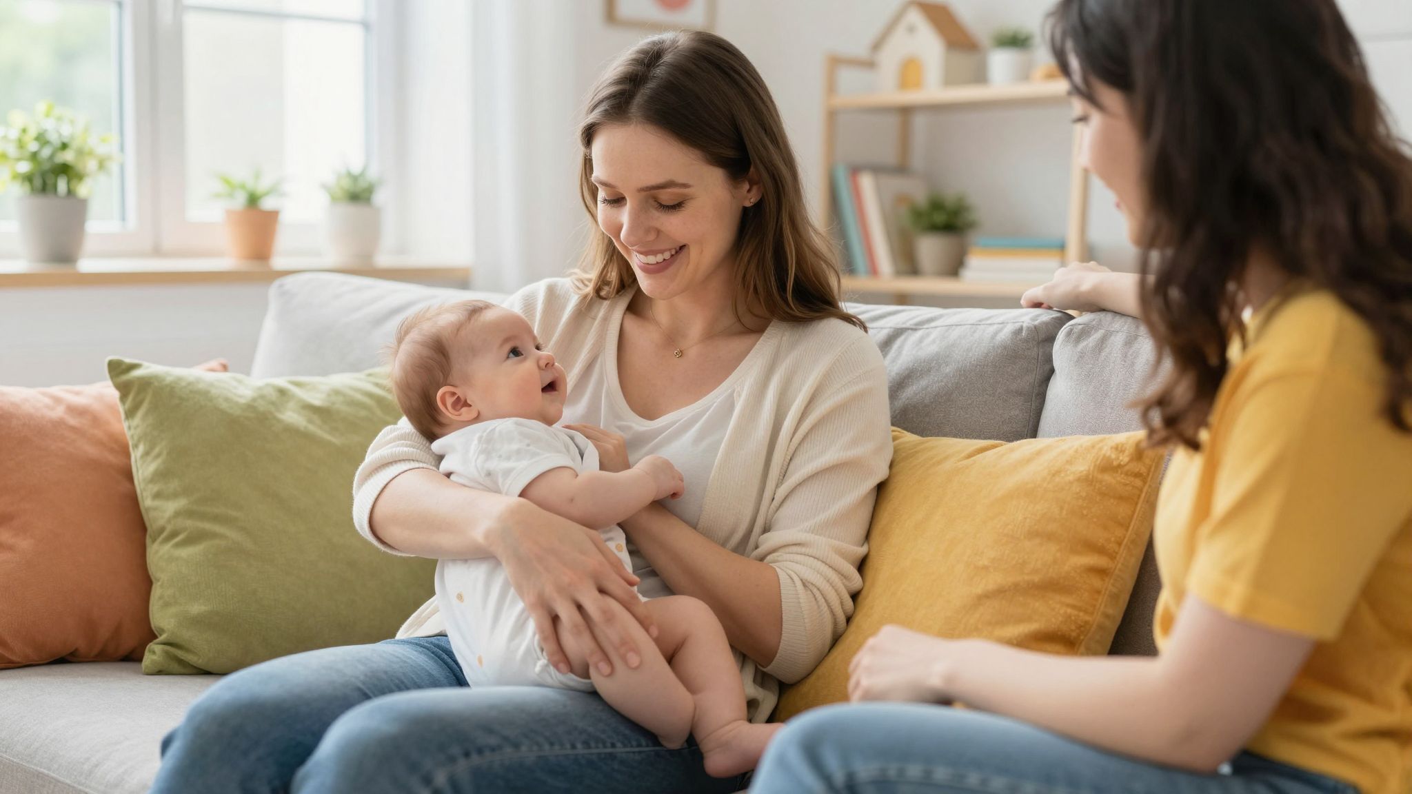 A támogatás segíthet csökkenteni a friss anyák stresszét.