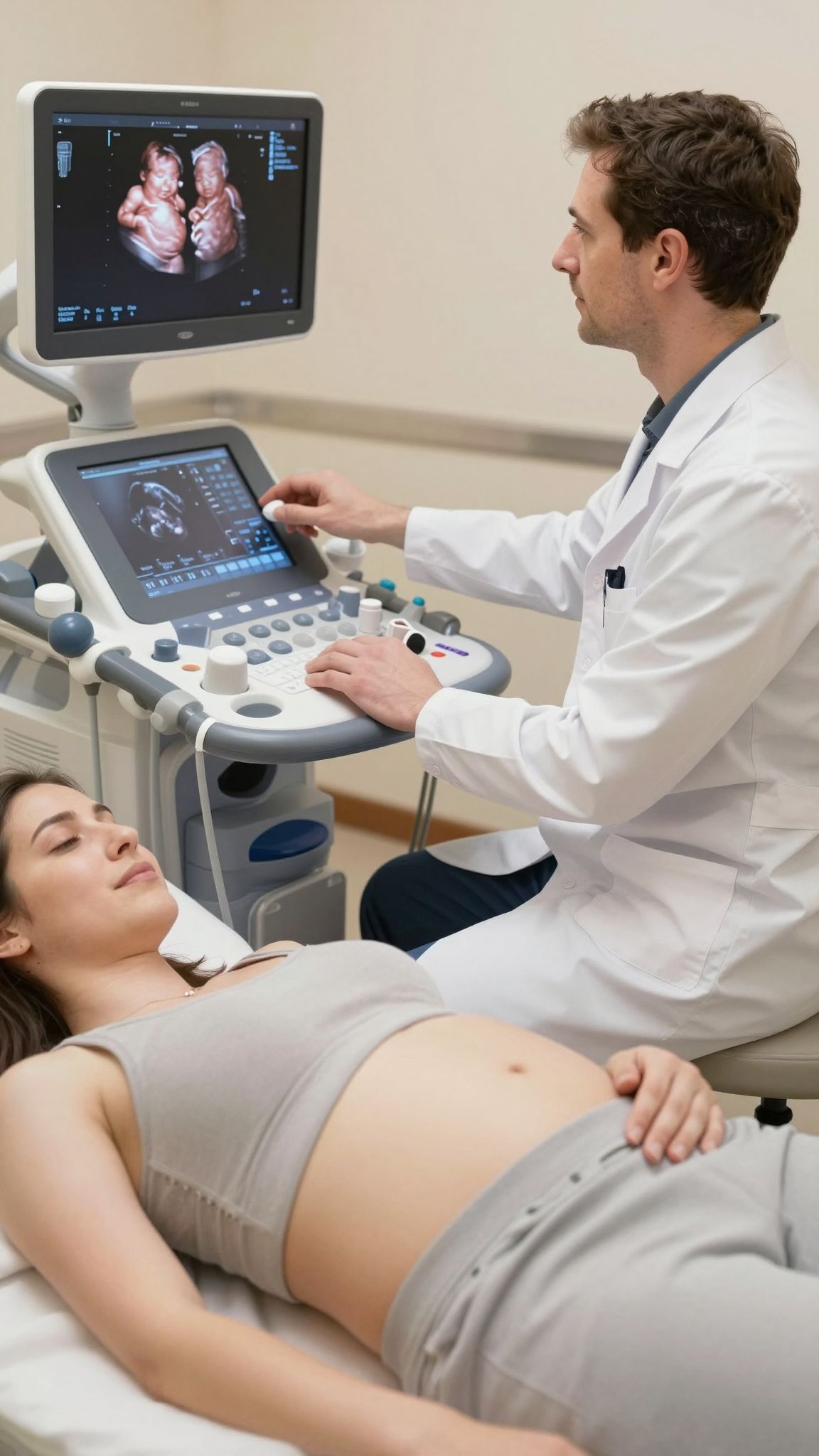 Az ultrahang terápia elősegíti ikrek egészséges fejlődését.