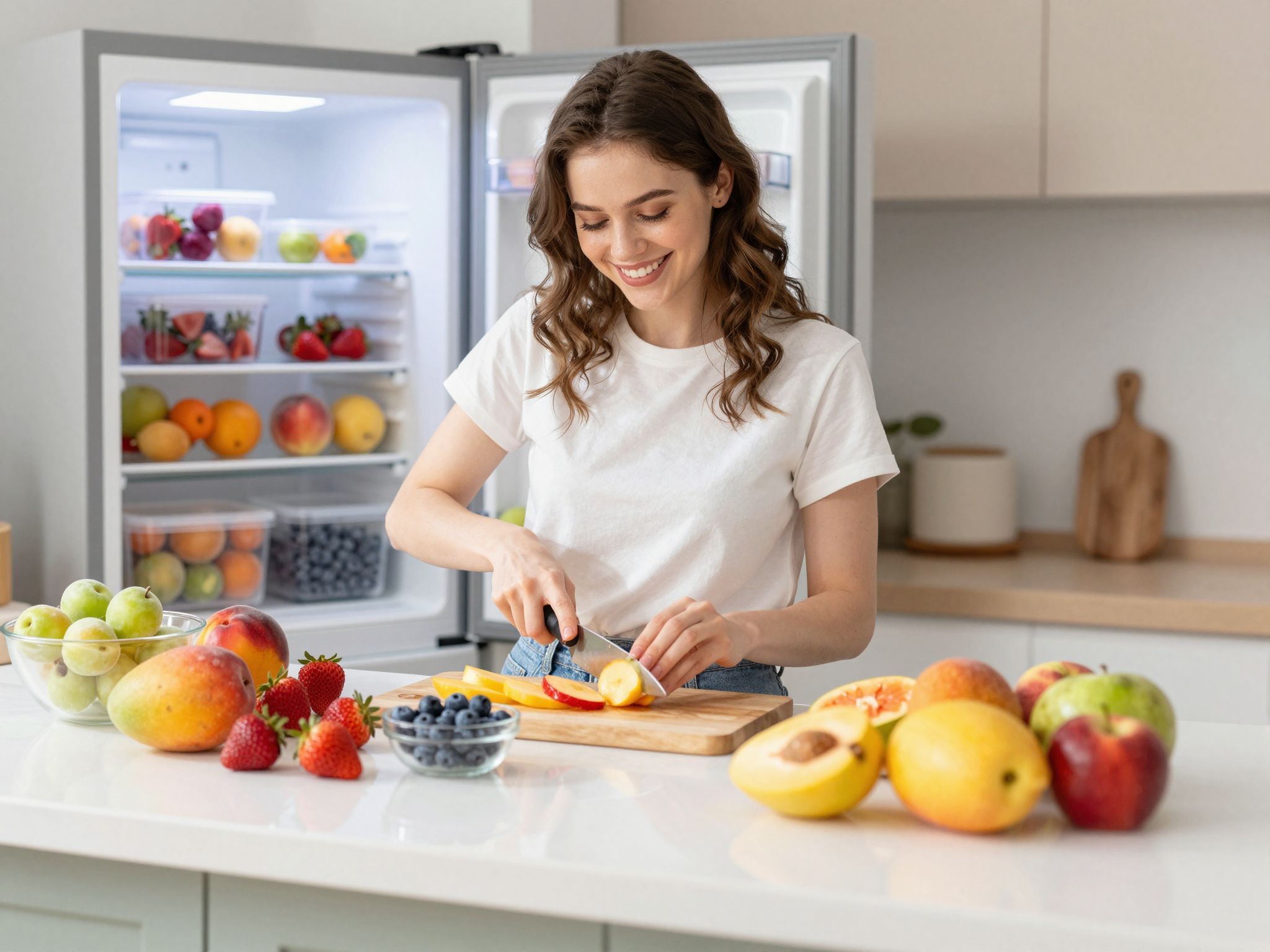 A gyümölcsök fagyasztása megőrzi ízüket és tápanyagaikat.