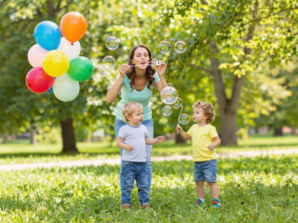 Hogyan játssz egy kisgyerekkel? Szórakoztató lufis és buborékos tippek 3 éves korig