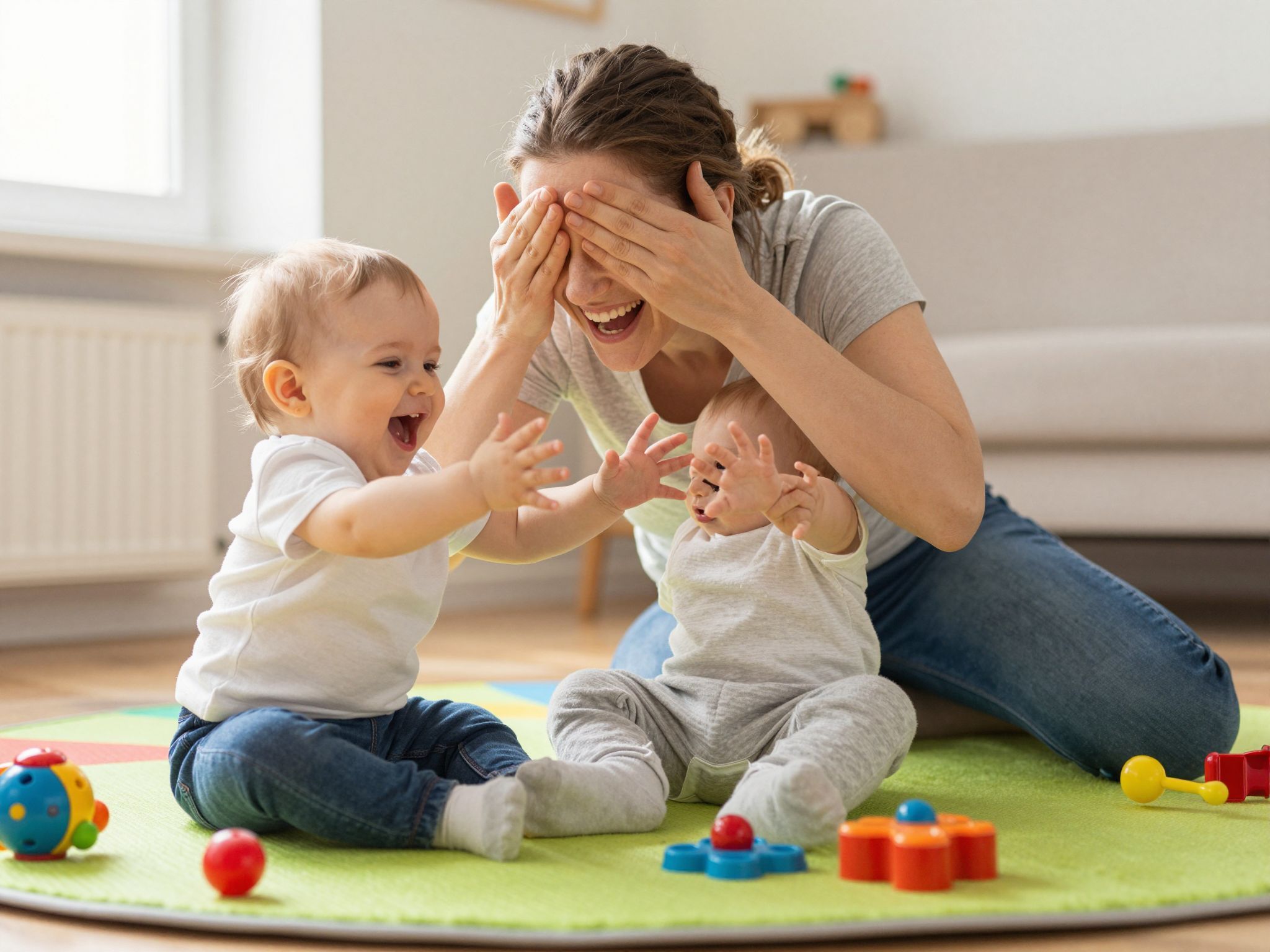 A kukucs játék fejleszti a baba figyelmét és motorikáját.