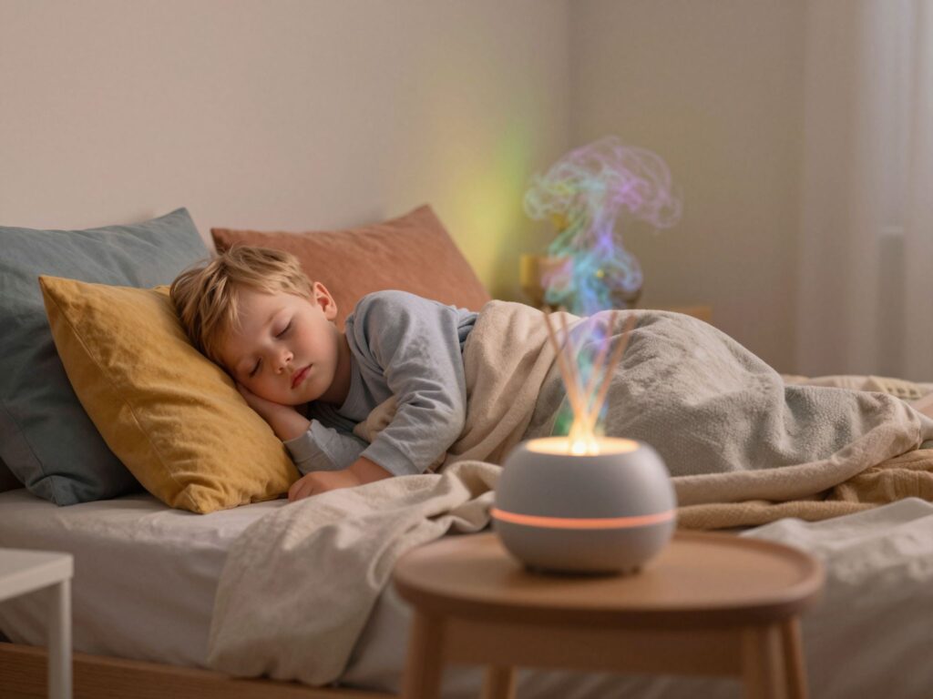Illóolajok használata gyerekeknél: biztonságos párologtatás a pihentető alvásért
