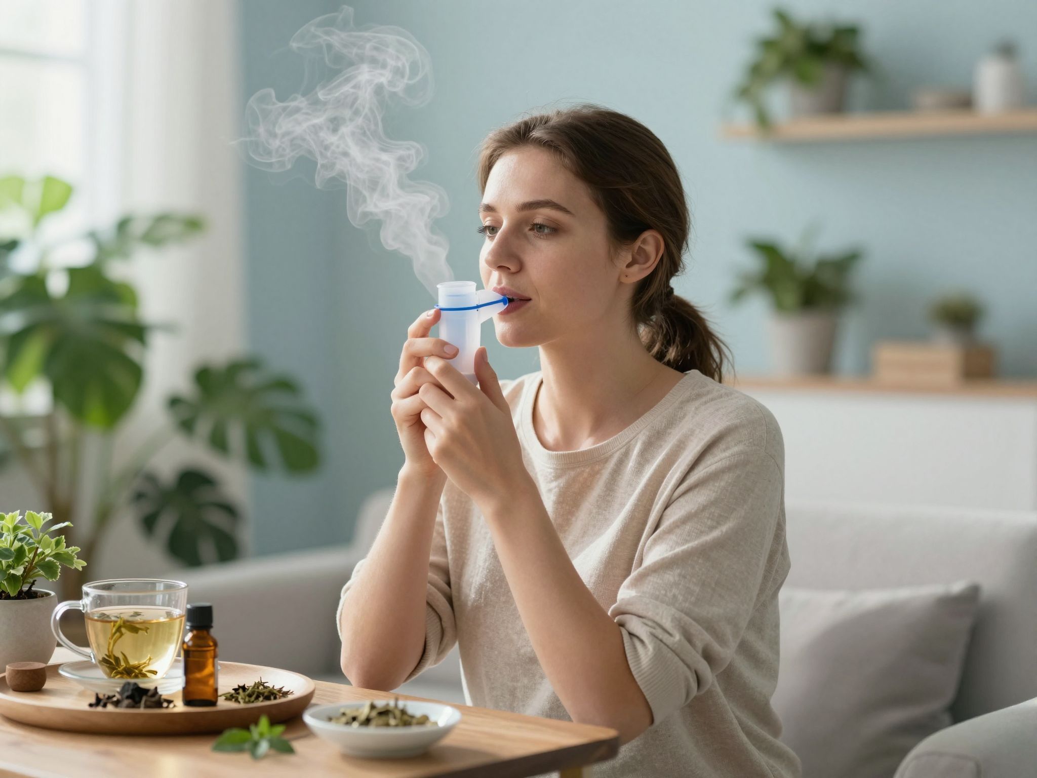 A gőz-inhalálás segít csökkenteni a gyulladást.