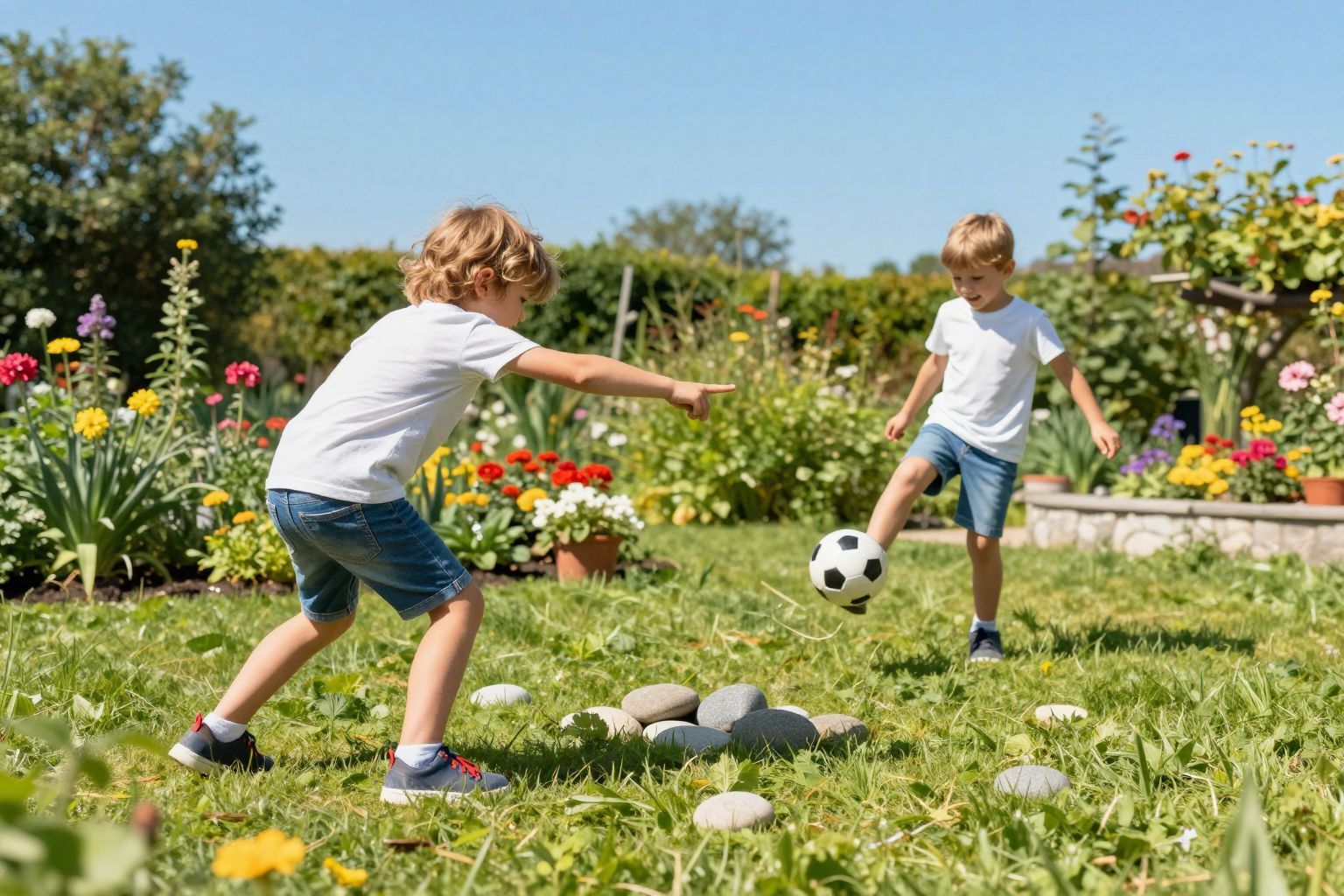 A kövekkel való célbadobás fejleszti a koncentrációt.