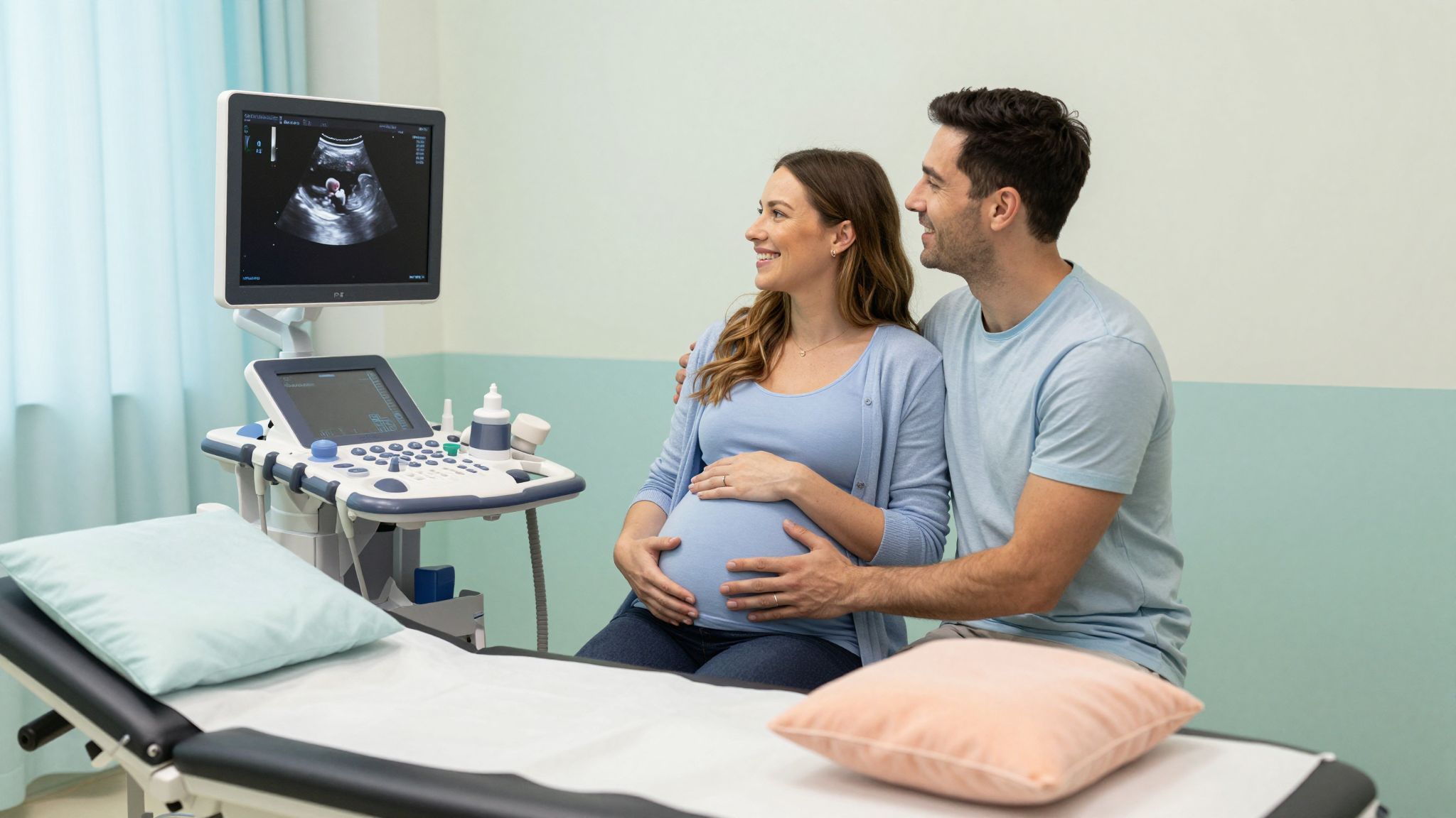 A második trimeszteri ultrahang fontos a baba fejlődésének ellenőrzésére.