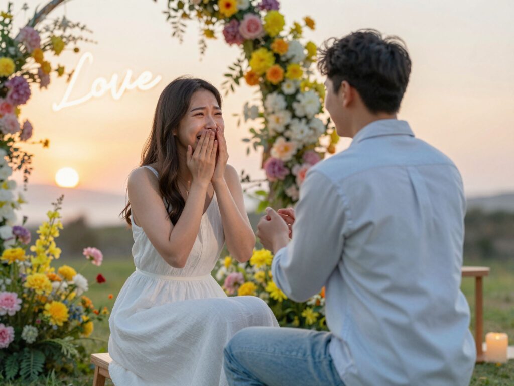 Kreatív és romantikus lánykérés, ami könnyeket csalt a szemünkbe
