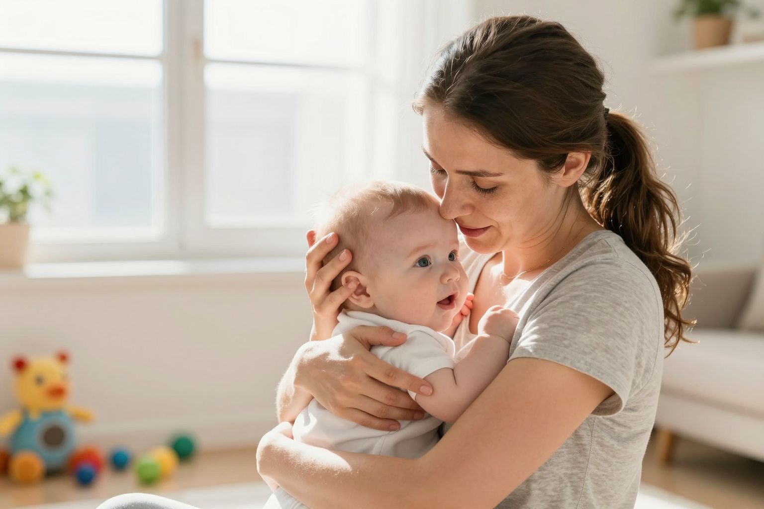 Az incidens után fontos a baba lelki megnyugtatása.