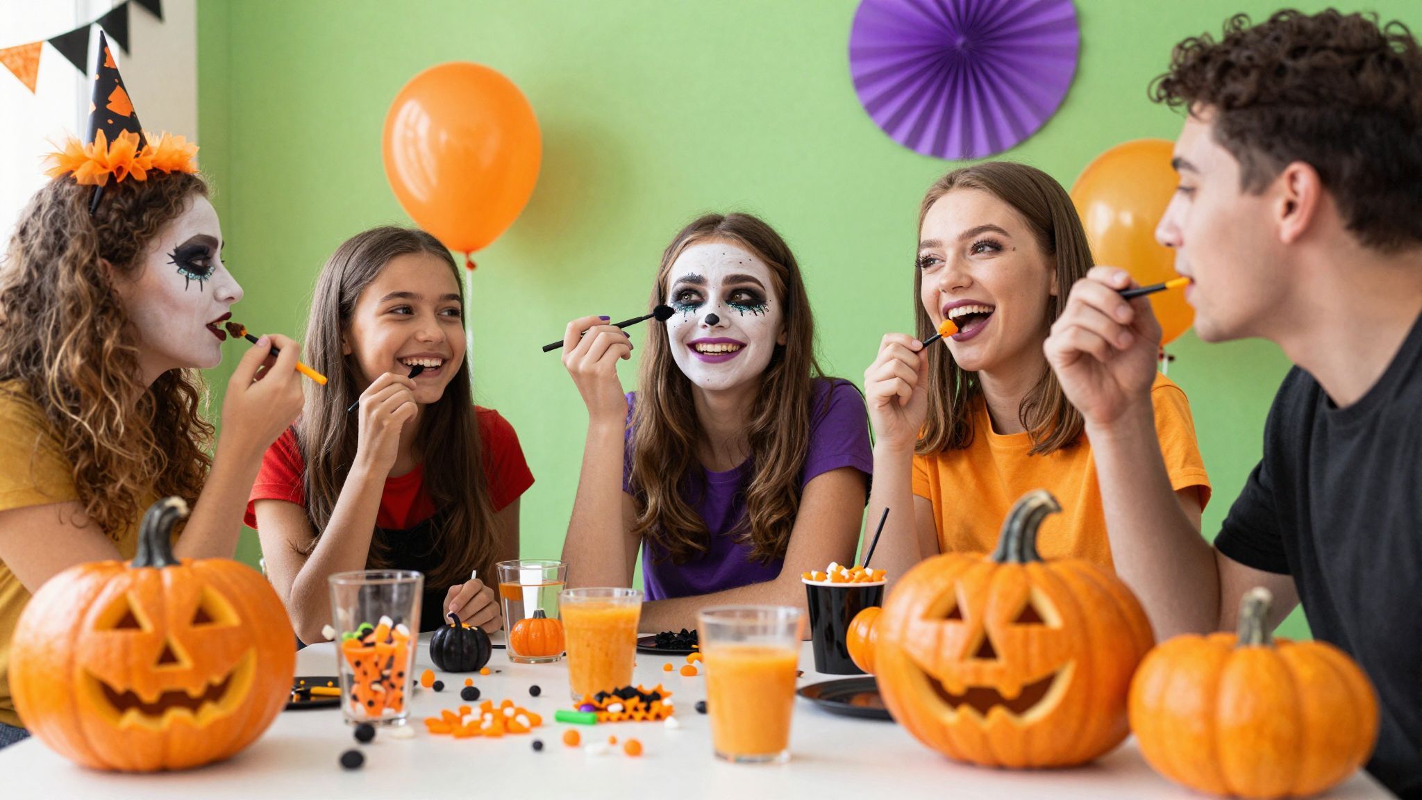 Ajánlott 30 percet szánni a sminkek elkészítésére.