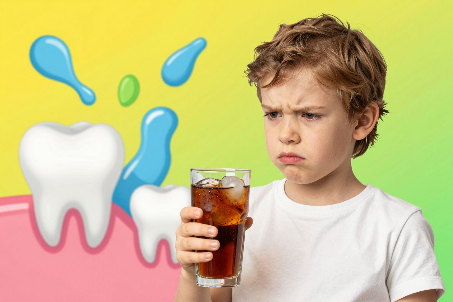 A savas közegben a fogzománc elkezd oldódni.