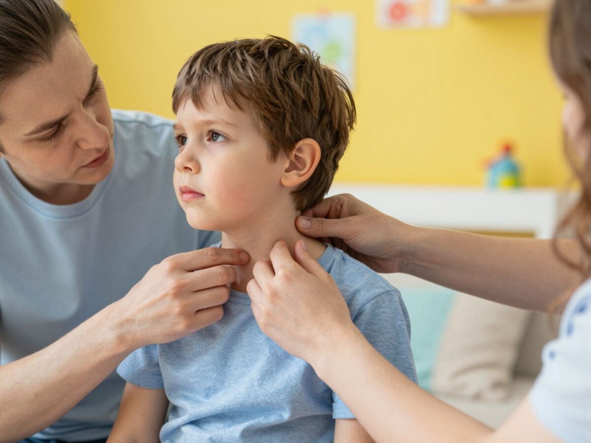 Mit jelez a duzzadt nyirokcsomó a gyermek nyakán vagy ágyékán?