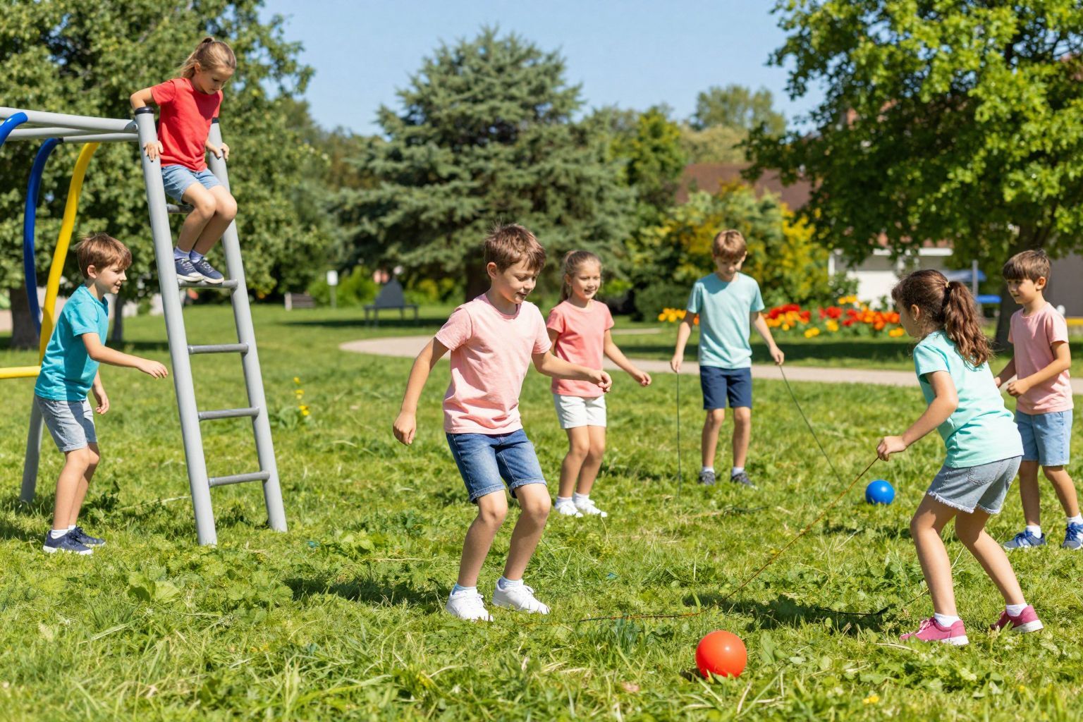 A szabadban végzett mozgás fokozza a gyermekek koordinációját.