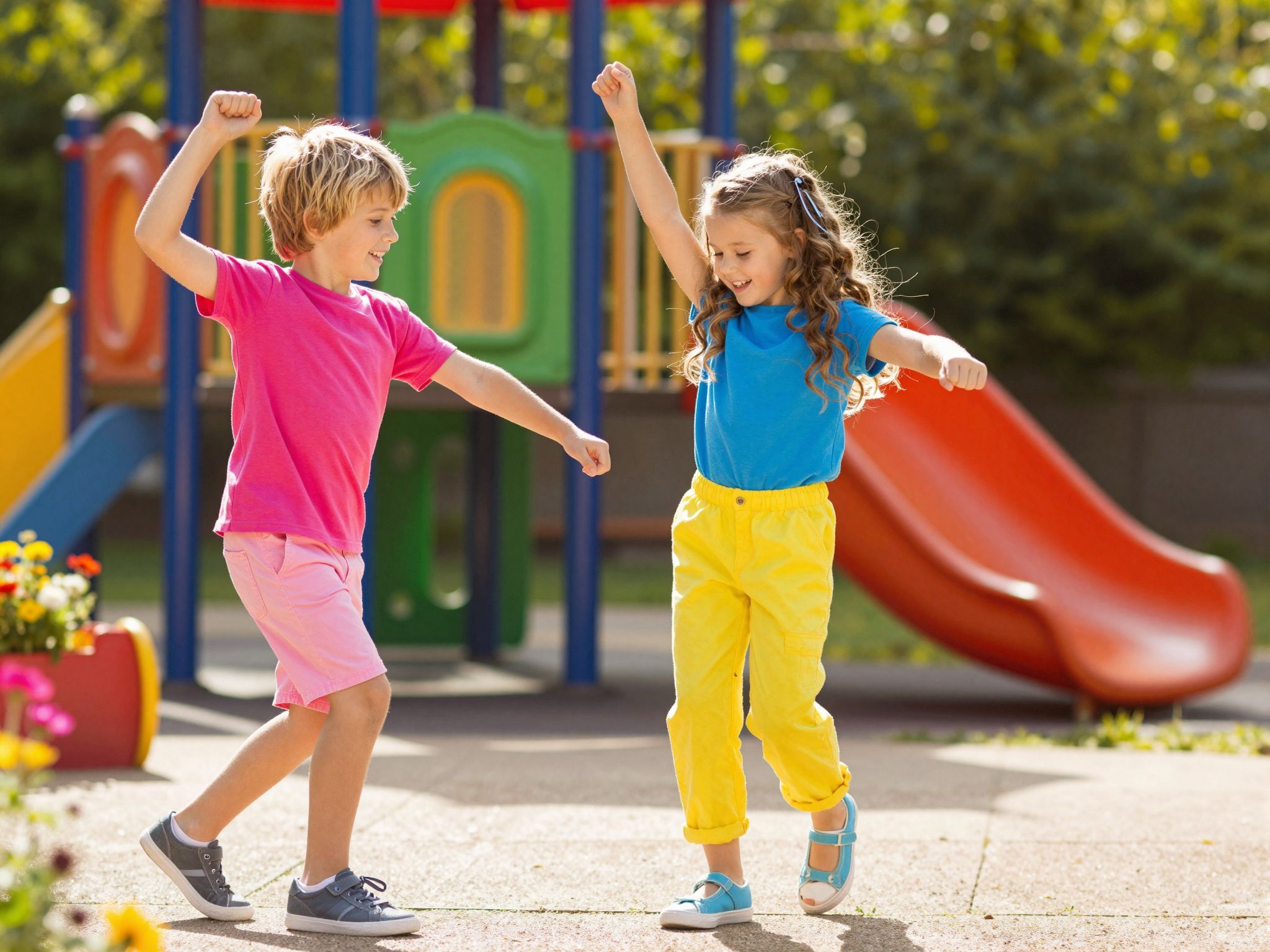 Az öltözködés szabadon kifejezi a gyermekek egyéniségét.