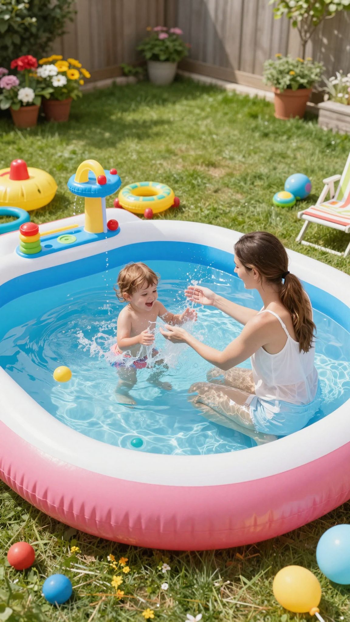 A medence mérete kulcsfontosságú a gyermekek biztonságához.