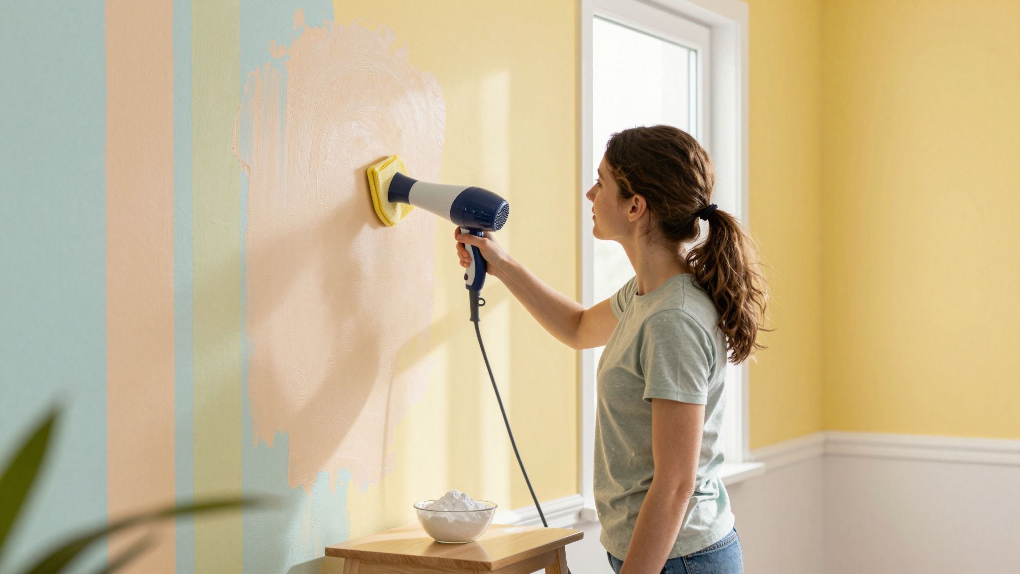 A tapéta tisztításához óvatosan kell hozzáállni.