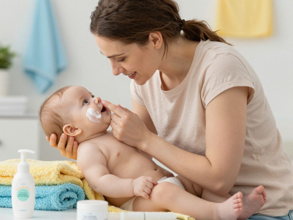 Téli bőrápolási rutin babáknak: tippek a kiszáradás és kipirosodás ellen
