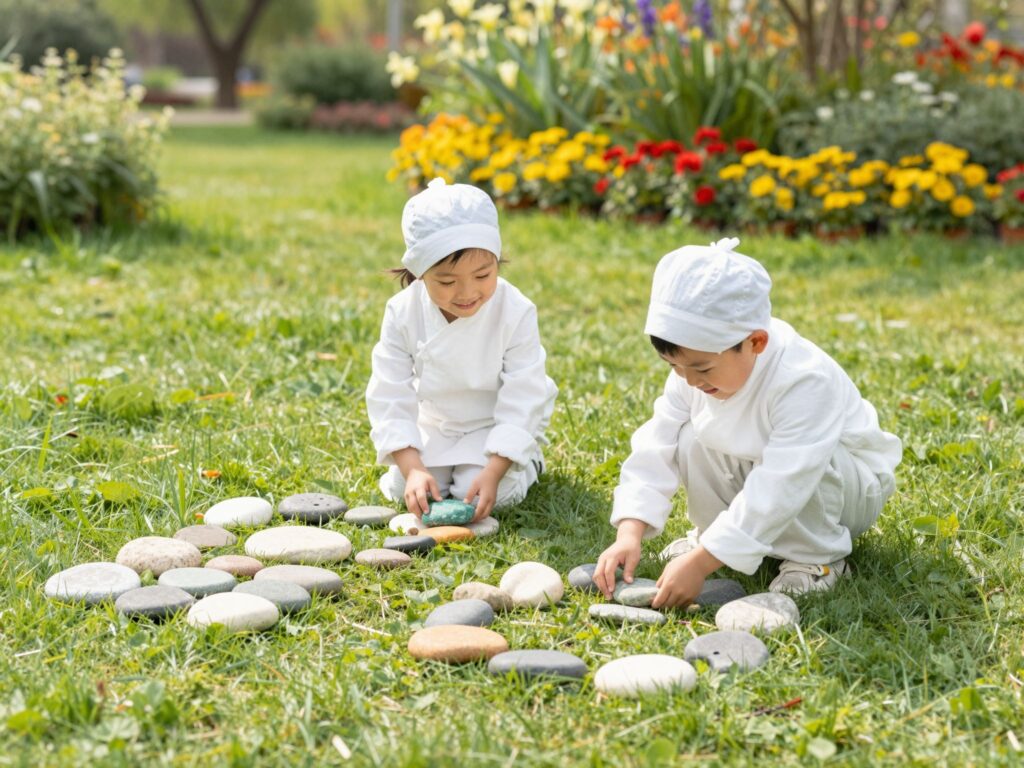 Természetes játékok: mit játsszunk a kertben vagy a parkban gyűjtött kövekkel?